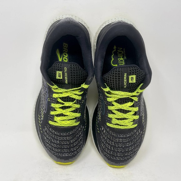 Brooks Glycerin 19 Running Shoes Womens Sz 9 Black Yellow 828:J.6.4 - Picture 10 of 12